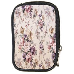 Vintage Floral Pattern Compact Camera Leather Case