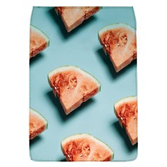 Watermelon Against Blue Surface Pattern Removable Flap Cover (L)