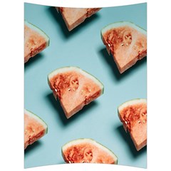 Watermelon Against Blue Surface Pattern Back Support Cushion