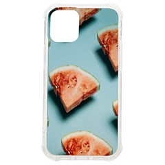 Watermelon Against Blue Surface Pattern Iphone 12 Mini Tpu Uv Print Case	 by artworkshop