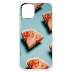 Watermelon Against Blue Surface Pattern Iphone 12/12 Pro Tpu Uv Print Case by artworkshop