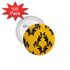 Yellow Regal Filagree Pattern 1 75  Buttons (100 Pack)  by artworkshop