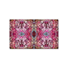 Fuchsia Funky Repeats I Sticker Rectangular (100 Pack) by kaleidomarblingart