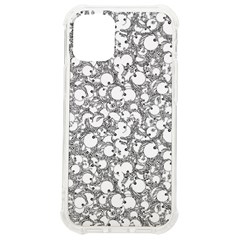 Black And White Alien Drawing Motif Pattern Iphone 12 Mini Tpu Uv Print Case	 by dflcprintsclothing