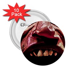 Scary Man Closeup Portrait Illustration 2 25  Buttons (10 Pack)  by dflcprintsclothing