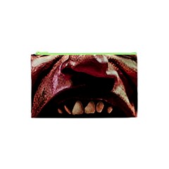 Scary Man Closeup Portrait Illustration Cosmetic Bag (xs) by dflcprintsclothing