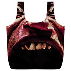 Scary Man Closeup Portrait Illustration Full Print Recycle Bag (xxxl) by dflcprintsclothing