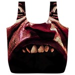 Scary Man Closeup Portrait Illustration Full Print Recycle Bag (XXXL) Back