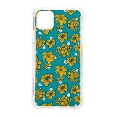 Turquoise And Yellow Floral Iphone 11 Pro Max 6 5 Inch Tpu Uv Print Case by fructosebat