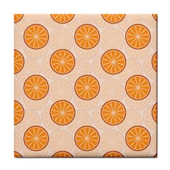 Orange Slices! Tile Coaster by fructosebat