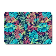 Neon Leaves Small Doormat by fructosebat