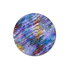 Abstract Ripple Rubber Round Coaster (4 Pack) by bloomingvinedesign