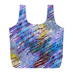 Abstract Ripple Full Print Recycle Bag (l) by bloomingvinedesign