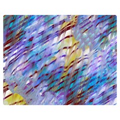 Abstract Ripple One Side Premium Plush Fleece Blanket (medium) by bloomingvinedesign