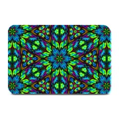 Blue Green Kaleidoscope Plate Mats by bloomingvinedesign