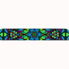 Blue Green Kaleidoscope Small Bar Mat by bloomingvinedesign