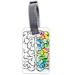 Brain-mind-psychology-idea-drawing Luggage Tag (two sides) Front