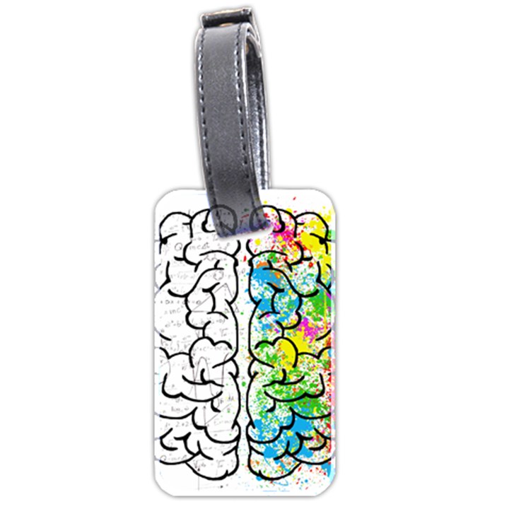 Brain-mind-psychology-idea-drawing Luggage Tag (two sides)