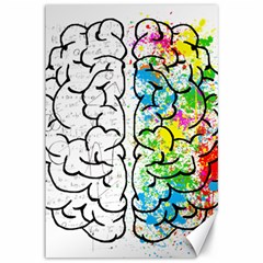 Brain-mind-psychology-idea-drawing Canvas 12  X 18  by Jancukart