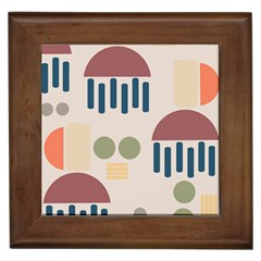 Art Background Abstract Design Framed Tile