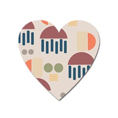 Art Background Abstract Design Heart Magnet