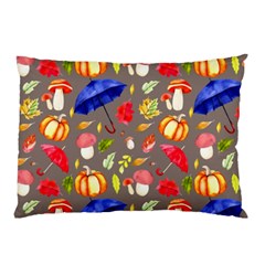 Autumn Seamless Background Leaves Pillow Case (two Sides) by Jancukart