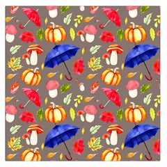 Autumn Seamless Background Leaves Square Satin Scarf (36  X 36 )