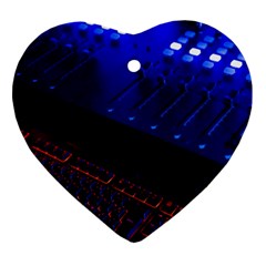 Mixer Console Audio Mixer Studio Heart Ornament (two Sides) by Jancukart