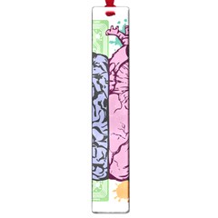 Brain Heart Balance Emotion Art Large Book Marks