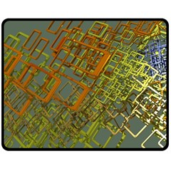 Art 3d Windows Modeling Dimension Fleece Blanket (medium)