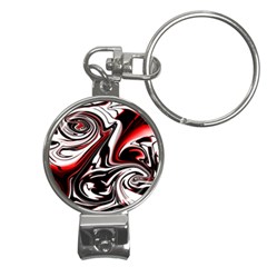 Modern Art Design Fantasy Surreal Nail Clippers Key Chain by Ravend