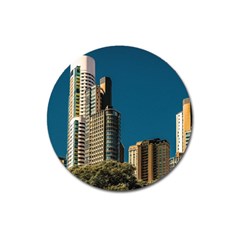 Puerto Madero Cityscape, Buenos Aires, Argentina Magnet 3  (round) by dflcprintsclothing