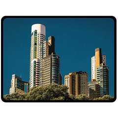 Puerto Madero Cityscape, Buenos Aires, Argentina Fleece Blanket (large) by dflcprintsclothing