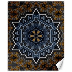 Rosette Mandala Ornament Wallpaper Canvas 11  X 14 