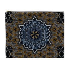 Rosette Mandala Ornament Wallpaper Cosmetic Bag (xl)