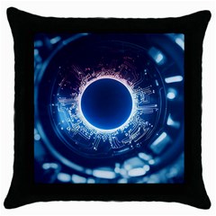 Artificial Intelligence Ai Throw Pillow Case (black) by Ravend