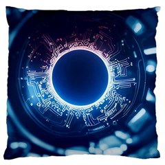 Artificial Intelligence Ai Large Cushion Case (one Side)