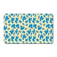 Rose Floral Seamless Pattern Magnet (rectangular)