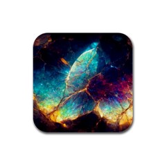 Abstract Galactic Wallpaper Rubber Square Coaster (4 Pack)