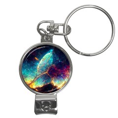 Abstract Galactic Wallpaper Nail Clippers Key Chain
