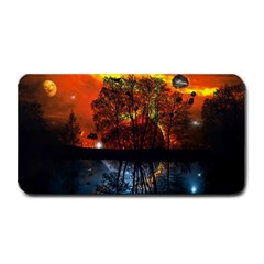 Space Nature Fantasy Trees Medium Bar Mat