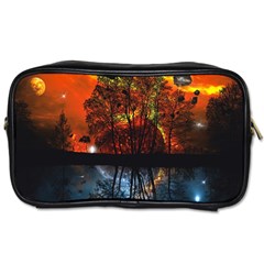 Space Nature Fantasy Trees Toiletries Bag (two Sides)