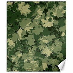 Green Leaves Camouflage Canvas 20  X 24  by Ravend