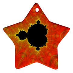 Fractal Mandelbrot Set Pattern Art Ornament (star)