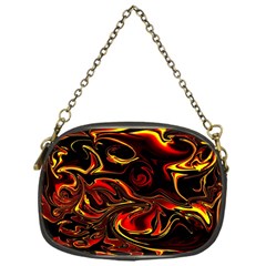 Modern Art Design Fantasy Surreal Orange Chain Purse (one Side)