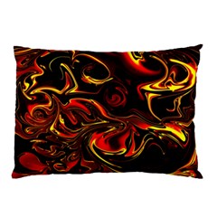 Modern Art Design Fantasy Surreal Orange Pillow Case (two Sides) by Ravend