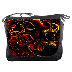 Modern Art Design Fantasy Surreal Orange Messenger Bag