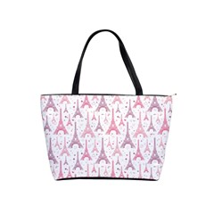 Eiffel Tower Pattern Wallpaper Classic Shoulder Handbag