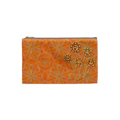 Background Backdrop Art Flowers Cosmetic Bag (small)