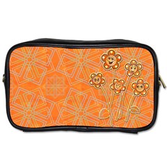 Background Backdrop Art Flowers Toiletries Bag (One Side)